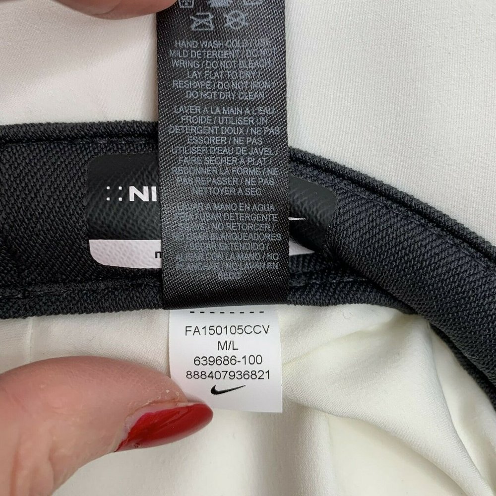 Nike Golf Dri-FIT Bucket Hat Sun Cap White Black Logo 639686-100 Men’s Size M  L - Picture 10 of 10